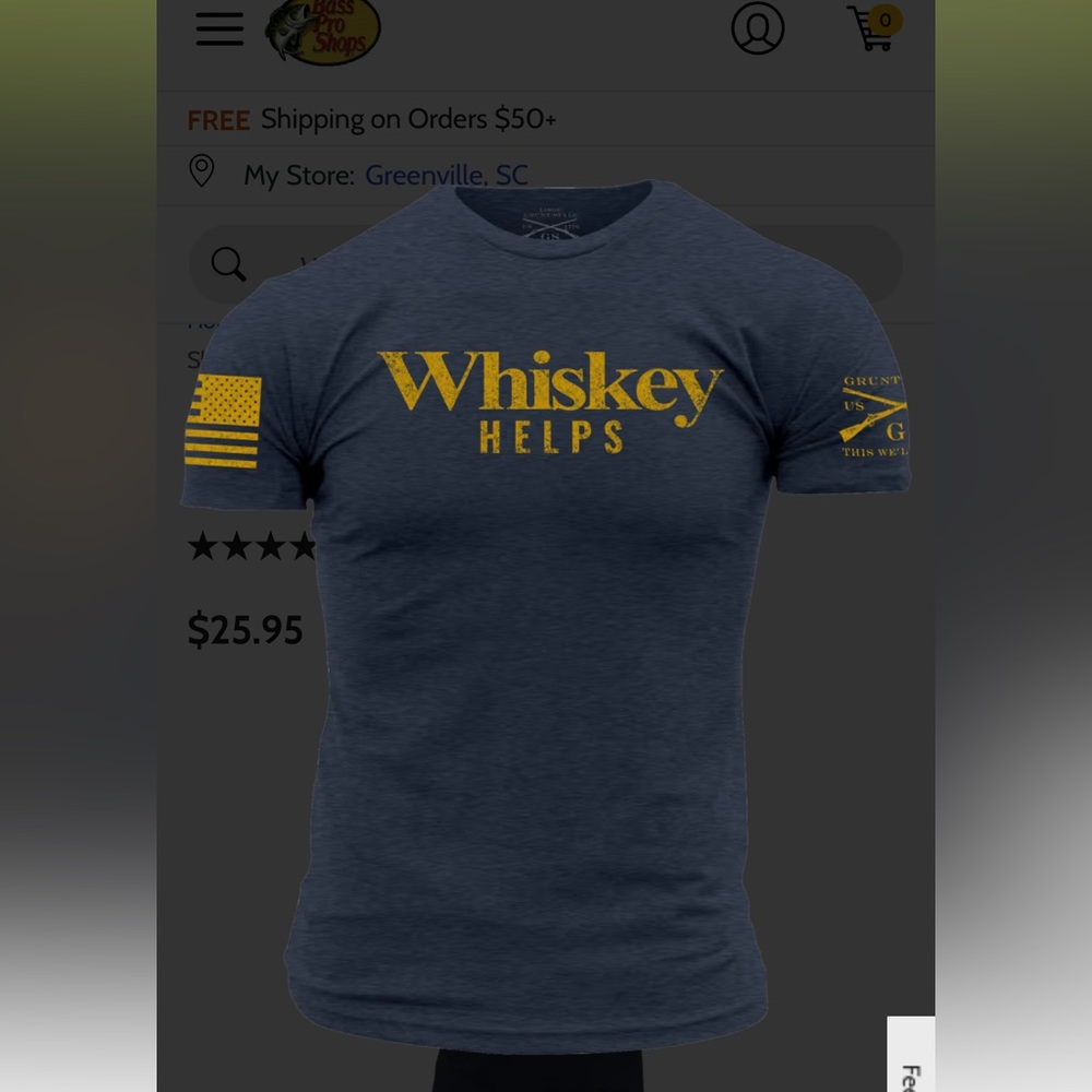 Grunt Style Whiskey Helps Tshirt